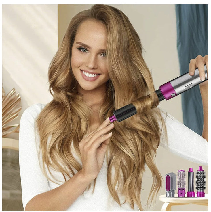 peigne séchoir à cheveux électrique ionique 5-en-1