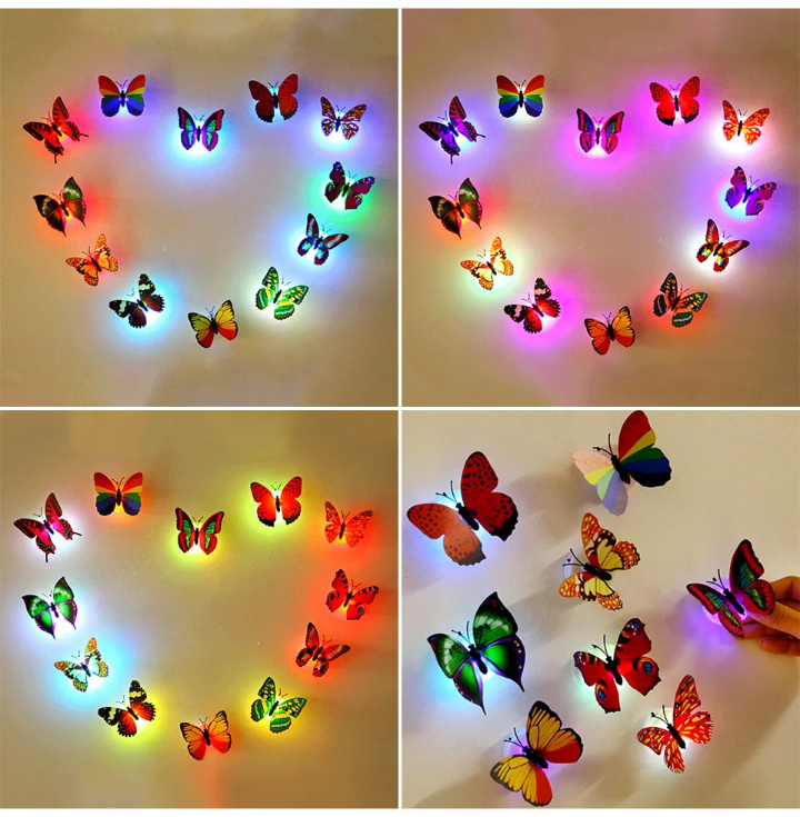 Papillons lumineux LED